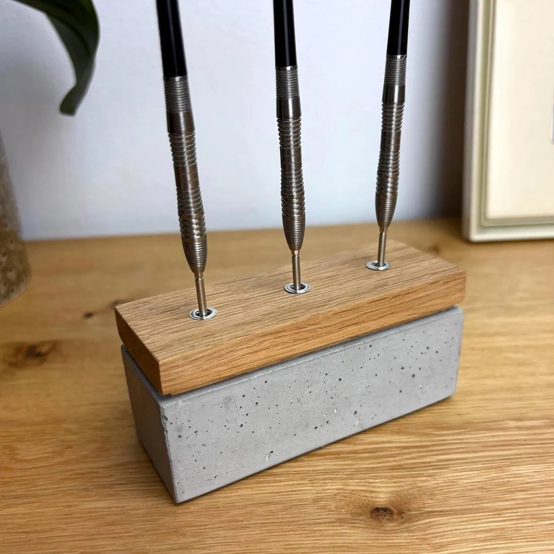 3er Dartpfeilhalter aus Beton